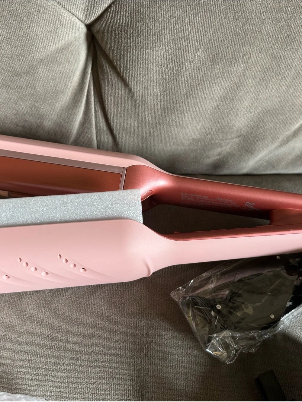 WAVYTALK Power Wave Hair Crimping Iron - Pink Wave Finish